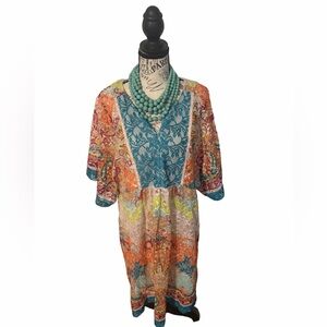 Signature by Robbie Bee Colorful Dress